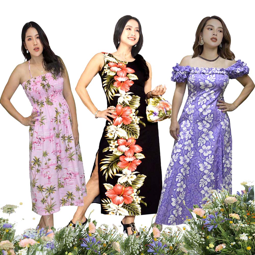 HAWAIIAN DRESSES Hawaiian Dresses Oahu Hawaiian dress for women