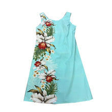 Load image into Gallery viewer, Hilo Orchid Side Hawaiian Midi Dress