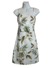 Load image into Gallery viewer, Coral Hibiscus Short Spaghetti Hawaiian Dress