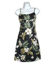 Load image into Gallery viewer, Coral Hibiscus Short Spaghetti Hawaiian Dress