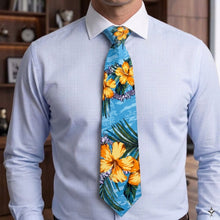 Load image into Gallery viewer, Hibiscus Floral Hawaii Tie