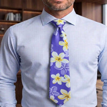 Load image into Gallery viewer, Plumeria Floral Hawaii Necktie