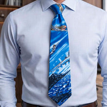 Load image into Gallery viewer, Planes of Pearl Harbor Hawaiian necktie made in Hawaii
