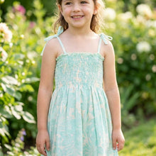 Load image into Gallery viewer, Kohala Forest print on premium rayon hawaiian dress for little girls.
