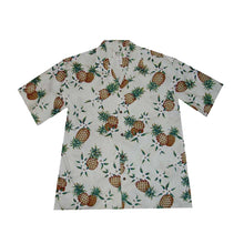 Load image into Gallery viewer, Men's classic Hawaiian Aloha shirt in vibrant Pineapple print, handmade in Honolulu from 100% cotton poplin.