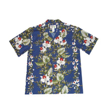Load image into Gallery viewer, Men's Hawaiian Cotton Shirt - Bamboo Orchid Print