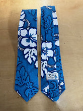 Load image into Gallery viewer, Men’s Hawaiian Necktie – White Hibiscus Print