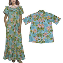 Load image into Gallery viewer, Plumeria Dream Couples Hawaiian Outfits