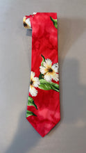 Load image into Gallery viewer, Red Hawaiian Floral Necktie