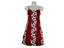 Load image into Gallery viewer, Hibiscus Short Spaghetti Hawaiian Dress