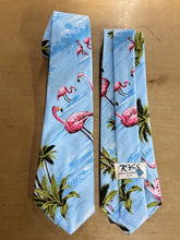 Load image into Gallery viewer, Authentic Hawaiian Necktie Flamingo