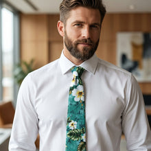 Load image into Gallery viewer, Yellow Hibiscus Hawaii Necktie