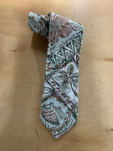 Load image into Gallery viewer, Polynesian Tapa Hawaii Blue Necktie