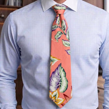 Load image into Gallery viewer, Vintage Anthurium Hawaii necktie – original Hawaiian print made in Hawaii
