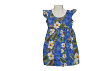 Load image into Gallery viewer, Yellow Hibiscus Girls Aloha Sundress with Flutter Sleeves