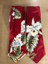 Load image into Gallery viewer, White Orchid Hawaiian Tie