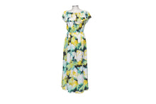 Load image into Gallery viewer, Watercolor Hibiscus Yellow Off The Shoulder Dress