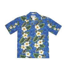Load image into Gallery viewer, Yellow Hibiscus Hawaiian Cotton Shirt for Men