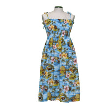 Load image into Gallery viewer, Pali Lookout Rooster Tube Top Hawaiian Dress