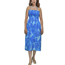 Load image into Gallery viewer, Monstera Deliciosa Tube Top Hawaiian Dress