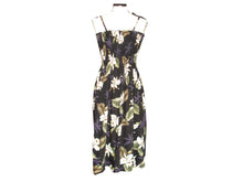 Load image into Gallery viewer, White Orchid Tube Top Maxi Hawaiian Dress