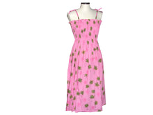 Load image into Gallery viewer, Palm Tree Tube Top Hawaiian Dress