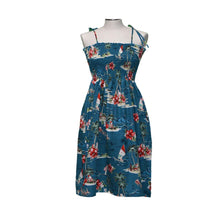 Load image into Gallery viewer, Christmas Tube Top Hawaiian Dress