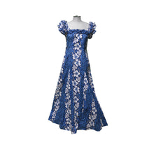 Load image into Gallery viewer, White Hibiscus Hawaiian Muumuu Wedding Dress