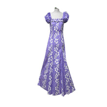 Load image into Gallery viewer, White Hibiscus Hawaiian Muumuu Wedding Dress