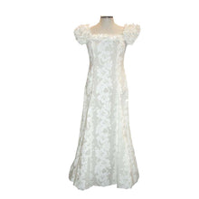 Load image into Gallery viewer, White Hibiscus Hawaiian Muumuu Wedding Dress