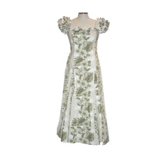 Load image into Gallery viewer, Orchid & Hibiscus Hawaiian Muumuu Wedding Dress
