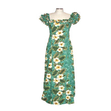 Load image into Gallery viewer, Yellow Hibiscus Hawaiian Muumuu Wedding Dress