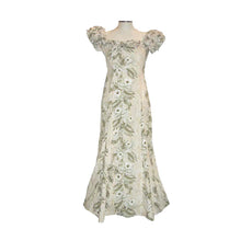 Load image into Gallery viewer, White Orchid & Hibiscus Hawaiian Muumuu Wedding Dress