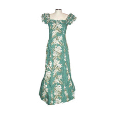 Load image into Gallery viewer, White Orchid & Hibiscus Hawaiian Muumuu Wedding Dress