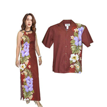 Load image into Gallery viewer, Purple Hibiscus Matchable Couple Hawaiian Dress Shirt