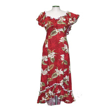 Load image into Gallery viewer, White Orchid Long Ruffle Muumuu Dance Dress