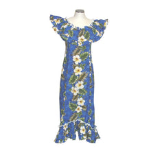 Load image into Gallery viewer, Yellow Hibiscus Long Ruffle Muumuu Dance Dress