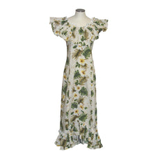 Load image into Gallery viewer, Yellow Hibiscus Long Ruffle Muumuu Dance Dress