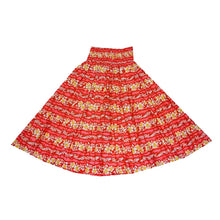 Load image into Gallery viewer, 50TH State Flower Cotton Orange Hula Skirt Made in Hawaii