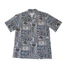 Load image into Gallery viewer, Block Honu Tapa Hawaiian Cotton Shirt