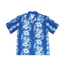 Load image into Gallery viewer, Matching Family Hawaiian Outfits in Blue Hibiscus