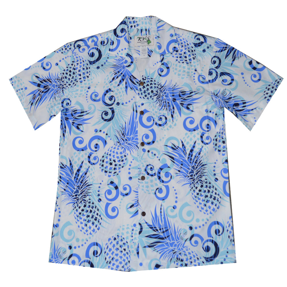 Golden Pineapple Edm Hawaiian Print Men's Hoodie main image 1