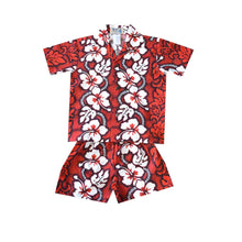 Load image into Gallery viewer, Matching Family Hawaiian Outfits in White Hibiscus Panel