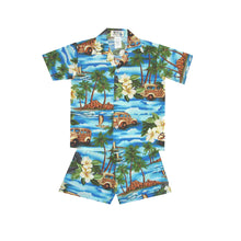 Load image into Gallery viewer, Father Son Matching Aloha Shirts – Woody Car Island