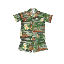 Load image into Gallery viewer, Father Son Matching Aloha Shirts – Woody Car Island