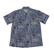 Load image into Gallery viewer, Block Honu Tapa Hawaiian Cotton Shirt