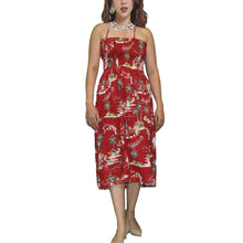 Load image into Gallery viewer, Christmas Tube Top Hawaiian Dress