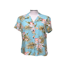 Load image into Gallery viewer, Classic Orchid Rayon Fitted Women's Hawaiian Shirt Made In Hawaii
