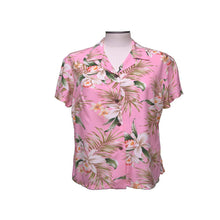 Load image into Gallery viewer, Classic Orchid Rayon Fitted Women's Hawaiian Shirt Made In Hawaii