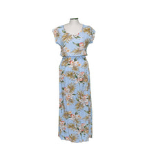 Load image into Gallery viewer, Classic Orchid Sleeves Maxi Hawaiian Dress